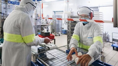 Pendant le confinement, la performance d’Agrial a baissé de 20 %, en lien avec une baisse d’activité (ralentissement des cadences) ainsi que des surcoûts (achats de masque et de protections,…). © Atypix Pendant le confinement, la performance d’Agrial a baissé de 20 %, en lien avec une baisse d’activité (ralentissement des cadences) ainsi que des surcoûts (achats de masque et de protections,…). © Atypix